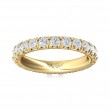 FlyerFit® 14K Yellow Gold Eternity Wedding Band
