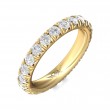 FlyerFit® 14K Yellow Gold Eternity Wedding Band