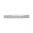 FlyerFit® 18K White Gold Micropave Bead Set Wedding Band