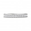 FlyerFit® Platinum Micropave Bead Set Wedding Band