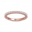 FlyerFit® 18K Pink Gold Vintage Wedding Band