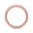 FlyerFit® 18K Pink Gold Vintage Wedding Band