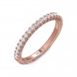 FlyerFit® 18K Pink Gold Vintage Wedding Band