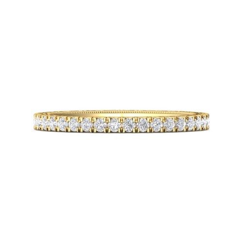 FlyerFit&reg; 14K Yellow Gold Vintage Wedding Band