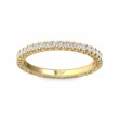 FlyerFit® 18K Yellow Gold Vintage Wedding Band