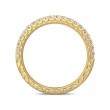 FlyerFit® 18K Yellow Gold Vintage Wedding Band