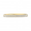 FlyerFit® 18K Yellow Gold Micropave Wedding Band