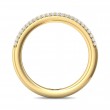 FlyerFit® 18K Yellow Gold Micropave Wedding Band