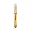 FlyerFit® 18K Yellow Gold Micropave Wedding Band