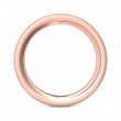 FlyerFit® 18K Pink Gold Micropave Bead Set Wedding Band