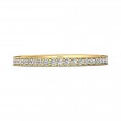 FlyerFit® 18K Yellow Gold Micropave Bead Set Wedding Band