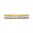 FlyerFit® 14K Yellow Gold Micropave Bead Set Wedding Band