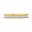 FlyerFit® 18K Yellow Gold Micropave Bead Set Wedding Band
