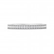 FlyerFit® 18K White Gold Micropave Bead Set Wedding Band