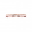 FlyerFit® 18K Pink Gold Micropave Bead Set Wedding Band