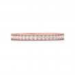 FlyerFit® 18K Pink Gold Micropave Bead Set Wedding Band