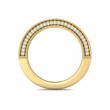 FlyerFit® 14K Yellow Gold Micropave Bead Set Wedding Band