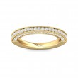 FlyerFit® 14K Yellow Gold Micropave Bead Set Wedding Band