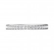 FlyerFit® 14K White Gold Micropave Bead Set Wedding Band