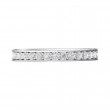 FlyerFit® 14K White Gold Micropave Bead Set Wedding Band