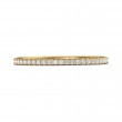 FlyerFit® 18K Yellow Gold Micropave Cutdown Wedding Band