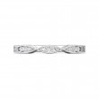 FlyerFit® 18K White Gold Vintage Wedding Band