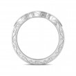 FlyerFit® 18K White Gold Vintage Wedding Band