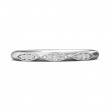 FlyerFit® 18K White Gold Micropave Bead Set Wedding Band