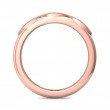 FlyerFit® 18K Pink Gold Micropave Bead Set Wedding Band