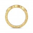 FlyerFit® 18K Yellow Gold Vintage Wedding Band
