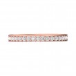FlyerFit® 18K Pink Gold Micropave Bead Set Wedding Band