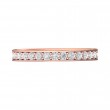 FlyerFit® 18K Pink Gold Micropave Bead Set Wedding Band