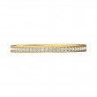 FlyerFit® 18K Yellow Gold Micropave Bead Set Wedding Band