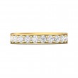 FlyerFit® 18K Yellow Gold Micropave Bead Set Wedding Band