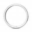 FlyerFit® Platinum Micropave Cutdown Wedding Band