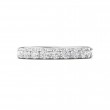 FlyerFit® Platinum Micropave Cutdown Wedding Band