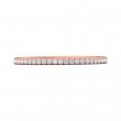 FlyerFit® 18K Pink Gold Micropave Cutdown Wedding Band