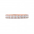 FlyerFit® 14K Pink Gold Micropave Cutdown Wedding Band