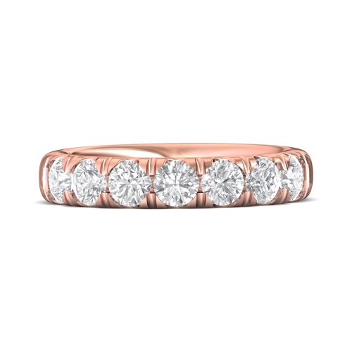 FlyerFit&reg; 18K Pink Gold Anniversary Bands
