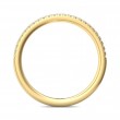 FlyerFit® 14K Yellow Gold Micropave Cutdown Wedding Band