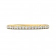 FlyerFit® 14K Yellow Gold Micropave Cutdown Wedding Band