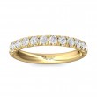 FlyerFit® 14K Yellow Gold Micropave Cutdown Wedding Band