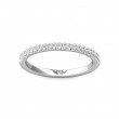 FlyerFit® 18K White Gold Vintage Wedding Band