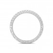 FlyerFit® 18K White Gold Vintage Wedding Band