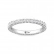 FlyerFit® 18K White Gold Vintage Wedding Band