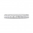 FlyerFit® 18K White Gold Vintage Wedding Band