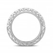 FlyerFit® 18K White Gold Vintage Wedding Band