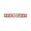 FlyerFit® 18K Pink Gold Stackers Wedding Band