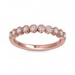 FlyerFit® 14K Pink Gold Stackers Wedding Band