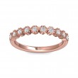 FlyerFit® 18K Pink Gold Stackers Wedding Band